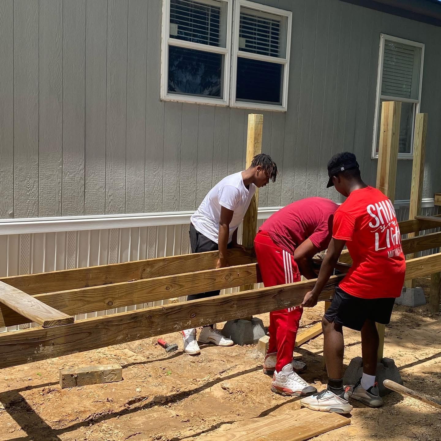 Community volunteers serving neighbors